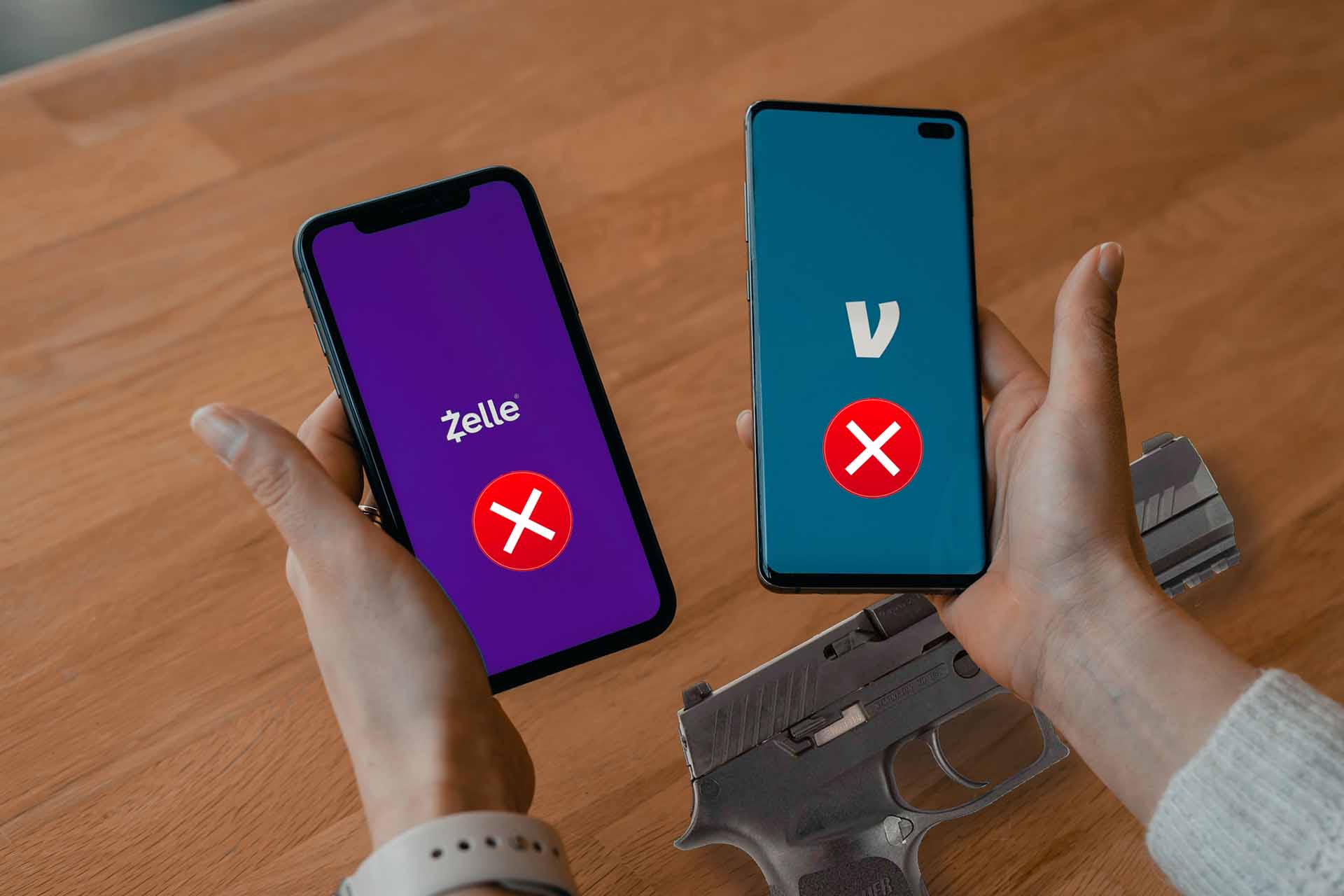 Got banned by PayPal, Venmo, Zelle for guns?